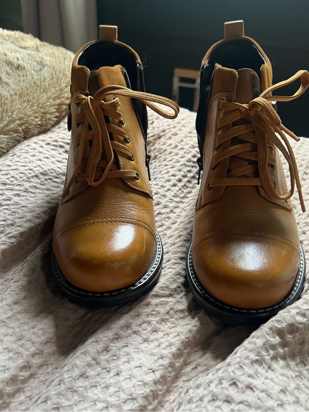 Women’s Taos Ankle Boots in Tan/mustard - Picture 2 of 7
